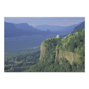 VS, Oregon, Columbia River Gorge NSA. Uitzicht op Foto Afdruk