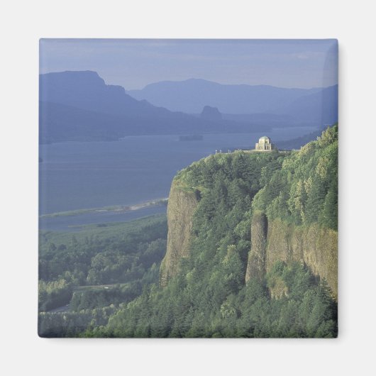 VS, Oregon, Columbia River Gorge NSA. Uitzicht op Magneet (Voorkant)