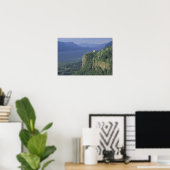 VS, Oregon, Columbia River Gorge NSA. Uitzicht op Poster (Thuiskantoor)