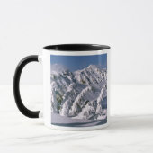 VS, Oregon, Crater Lake NP. Bomen buigen onder de Mok (Links)