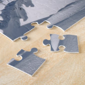 VS, Oregon, Crater Lake NP. Bomen vallen onder een Legpuzzel (Zijkant)