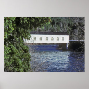 VS, Oregon. Een ophaalkruising Poster