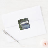 VS, Oregon. Een pick-up die de Vierkante Sticker (Envelop)