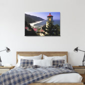 VS, Oregon, Florence. Heceta Head Lighthouse Canvas Afdruk (Insitu (Slaapkamer))