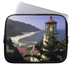 VS, Oregon, Florence. Heceta Head Lighthouse Laptop Sleeve