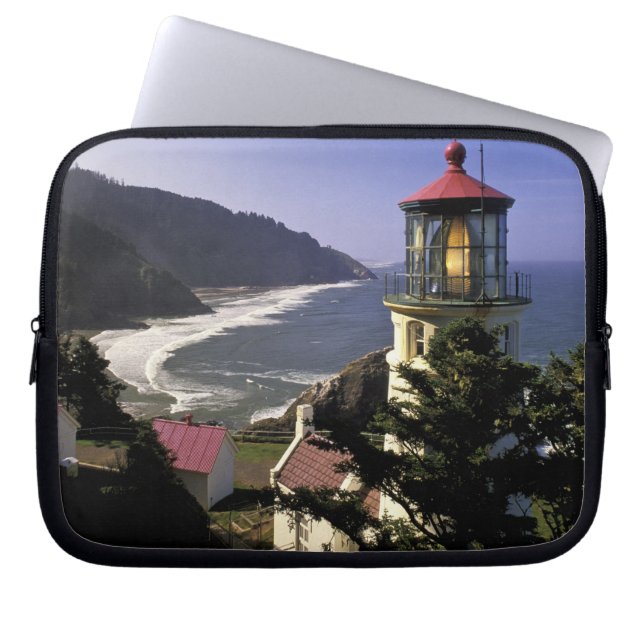 VS, Oregon, Florence. Heceta Head Lighthouse Laptop Sleeve (Voorkant)