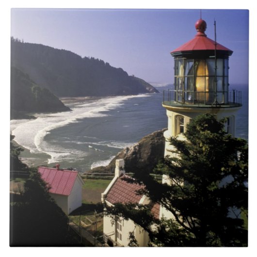 VS, Oregon, Florence. Heceta Head Lighthouse Tegeltje (Voorkant)