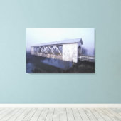 VS, Oregon. Gilkey overdekte brug overspant Canvas Afdruk (Insitu (Houten vloer))