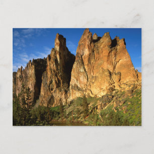 VS, Oregon, Granietkliffen bij Smith Rock State Briefkaart