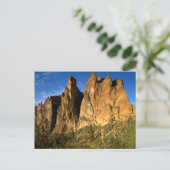 VS, Oregon, Granietkliffen bij Smith Rock State Briefkaart (Staand voorkant)