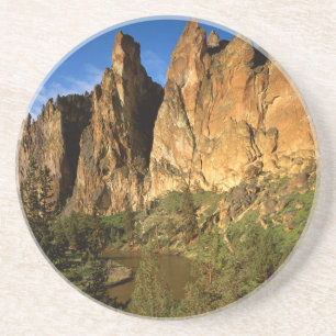 VS, Oregon, Granietkliffen bij Smith Rock State Zandsteen Onderzetter