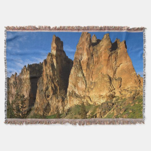 VS, Oregon, Granite Cliffs bij Smith Rock State Deken (Voorkant)