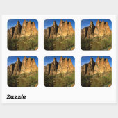 VS, Oregon, Granite Cliffs bij Smith Rock State Vierkante Sticker (Vel)