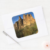 VS, Oregon, Granite Cliffs bij Smith Rock State Vierkante Sticker (Envelop)