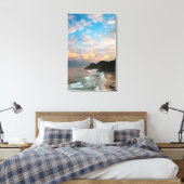 VS, Oregon. Heceta Head Lighthouse 's ochtends Canvas Afdruk (Insitu (Slaapkamer))