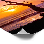 VS, Oregon, Kaap Meares. Zonsondergang Poster (Hoek)