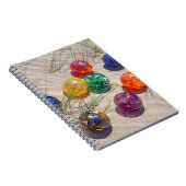 VS, Oregon. Kleurrijke glasvezel op zand duin Notitieboek (Rechterzijde)