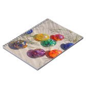 VS, Oregon. Kleurrijke glasvezel op zand duin Notitieboek (Linkerzijde)