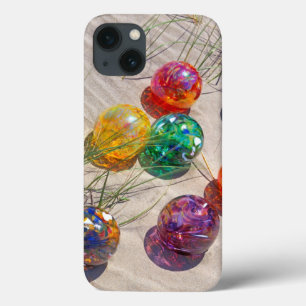 VS, Oregon. Kleurrijke glazen floats op zandduin Case-Mate iPhone Case