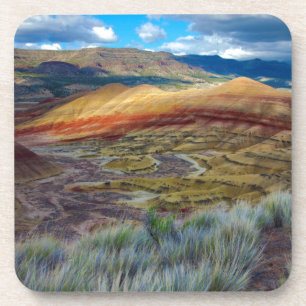 VS, Oregon. Landschap van de geschilderde heuvels Drankjes Onderzetter