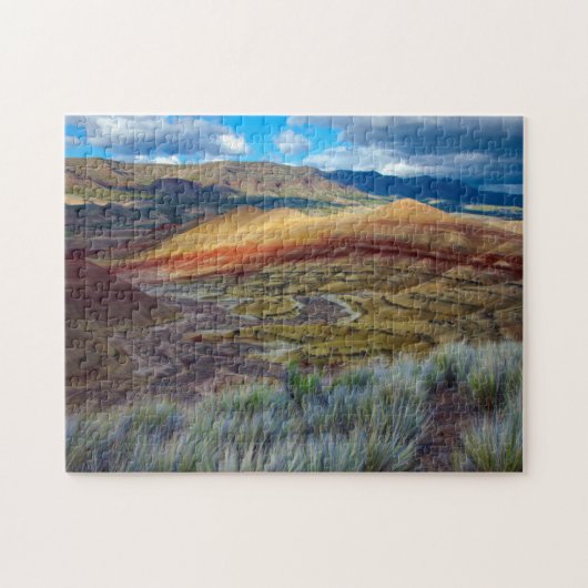 VS, Oregon. Landschap van de geschilderde heuvels Legpuzzel (Horizontaal)