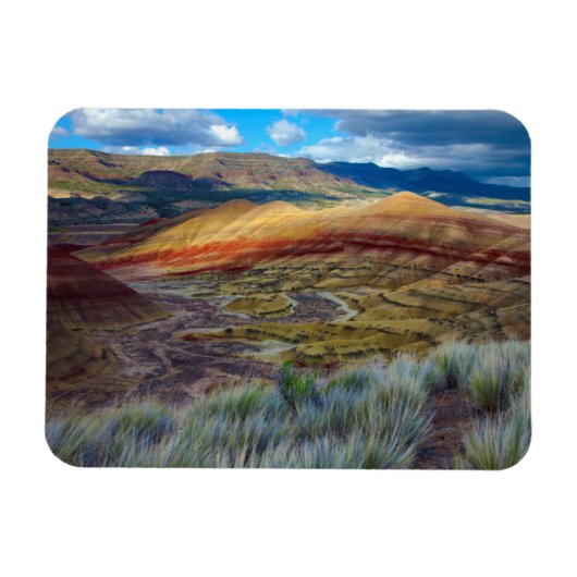 VS, Oregon. Landschap van de geschilderde heuvels Magneet (Horizontaal)