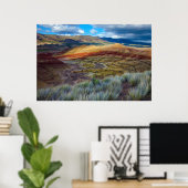 VS, Oregon. Landschap van de geschilderde heuvels Poster (Thuiskantoor)