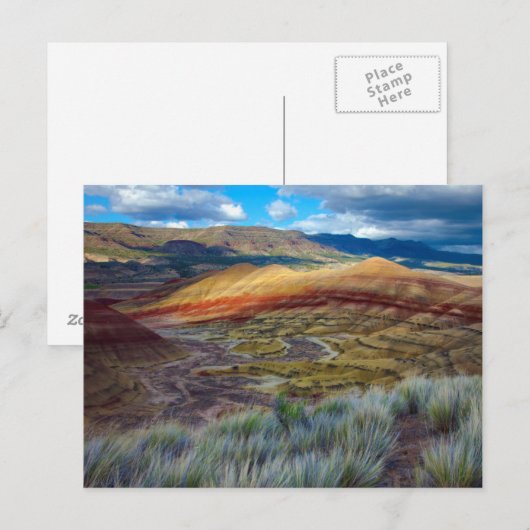 VS, Oregon. Landschap van de geverfde heuvels Briefkaart (Voorkant / Achterkant)
