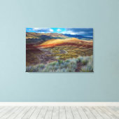 VS, Oregon. Landschap van de geverfde heuvels Canvas Afdruk (Insitu (Houten vloer))