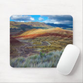 VS, Oregon. Landschap van de geverfde heuvels Muismat (Met muis)