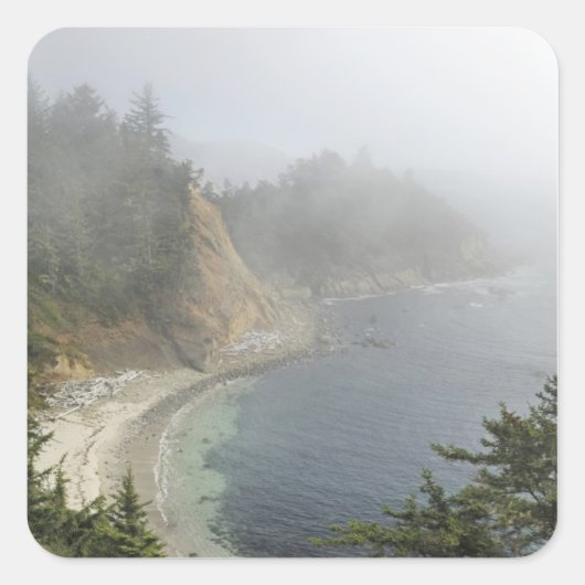 VS, Oregon, Ocean View, Cape Arago, Bandon Vierkante Sticker (Voorkant)