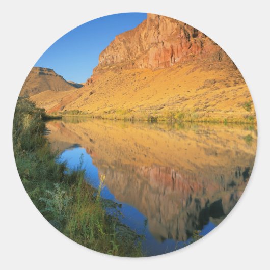 VS, Oregon, Owyhee River Canyon Ronde Sticker (Voorkant)