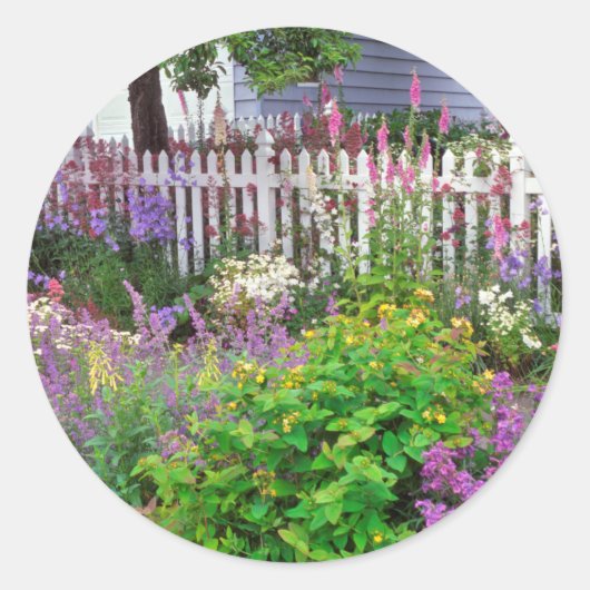VS, Oregon, Portland. Explosie van de lente Ronde Sticker (Voorkant)