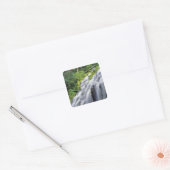 VS, Oregon, Proxy Falls. Proxy Falls stroomt Vierkante Sticker (Envelop)