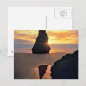 VS, Oregon. Rock-formatie op zonsondergang Briefkaart (Voorkant / Achterkant)