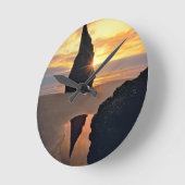 VS, Oregon. Rock-formatie op zonsondergang Ronde Klok (Hoek)