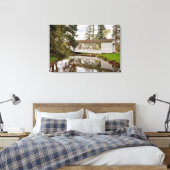 VS, Oregon, Scio, Hannah Bridge Canvas Afdruk (Insitu (Slaapkamer))