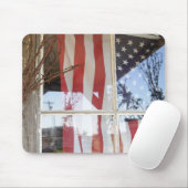 VS, Oregon, Shaniko. Markering in venster naast Muismat (Met muis)