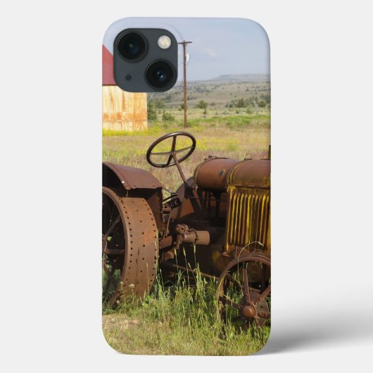 VS, Oregon, Shaniko. Rusty tractor Case-Mate iPhone Case (Achterkant)