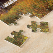 VS, Oregon. Shimanek overdekte brug in de ochtend Legpuzzel (Zijkant)