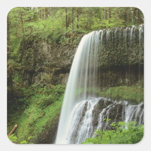 VS, Oregon, Silver Falls State Park. Lower Vierkante Sticker
