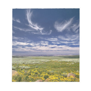 VS, Oregon, Steens Mountain. Lente bloeit Notitieblok