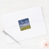 VS, Oregon, Steens Mountain. Lente bloeit Vierkante Sticker (Envelop)
