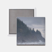 VS, Oregon, Tillamook County, bos aan de kust Magneet (Voorkant / Achterkant)