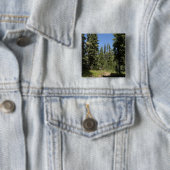 VS, Oregon, Willamette National Forest, Herfst Vierkante Button 5,1 Cm (In situ)