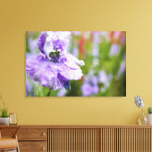 VS, Oregon, Willamette-vallei, Ridderspoor Close 3 Canvas Afdruk (Insitu (Woonkamer))
