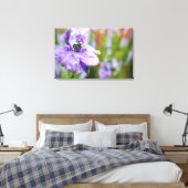 VS, Oregon, Willamette-vallei, Ridderspoor Close 3 Canvas Afdruk (Insitu (Slaapkamer))