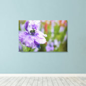 VS, Oregon, Willamette-vallei, Ridderspoor Close 3 Canvas Afdruk (Insitu (Houten vloer))