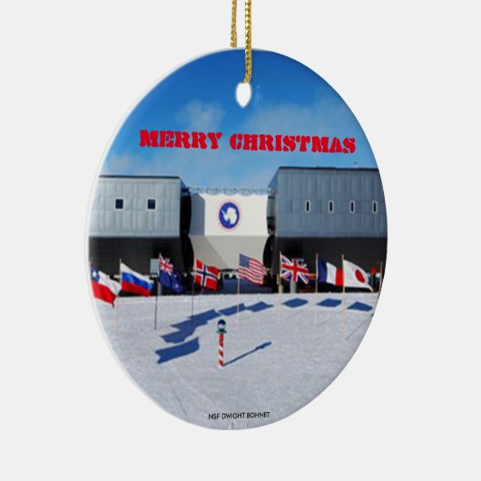 VS - Ornament Zuid-poolstation Antarctic (Rechts)