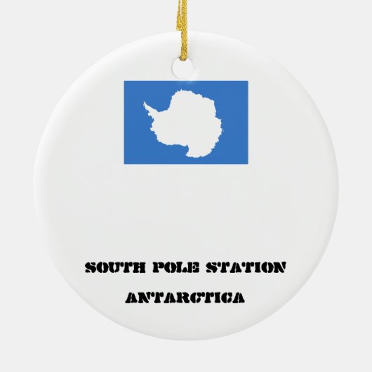 VS - Ornament Zuid-poolstation Antarctic (Achterkant)